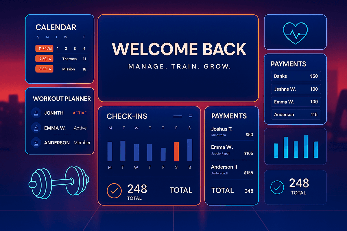 Gym management dashboard